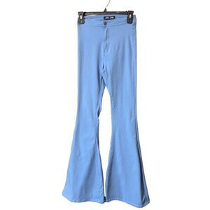 JCJQ  since 2007 Womens Jeans Bright Blue Bell Bottoms Stretch Size Small